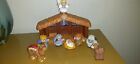 9 pc. Fisher-Price Little People Christmas Story Nativity Manger 2002 Incomplete