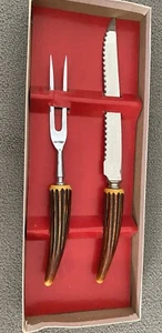 Vintage Regent Sheffield Besteckset Messer & Tranchiergabel rostfrei  - Bild 1 von 15