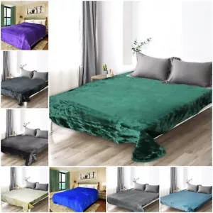 MANTA DE PIEL SINTÉTICA DE VISÓN SÚPER SUAVE de calidad de lujo cama, sofá doble tamaño king - Imagen 1 de 14