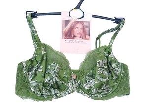 M & S ROSIE AUTOGRAPH NON PADDED BALCONY BRA SILK LACE GREEN MARKS SPENCER - Picture 1 of 1