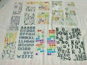 Mixed Lot of 3D Puffy Scrapbook Letters Various Sizes & Colors As Shown (B) - Bild 1 von 3
