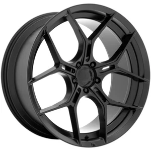 22x9 +38 Asanti Black ABL-37 Monarch 5x120 Satin Black Wheels (Set of 4) - Picture 1 of 3