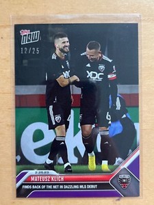 2023 Topps Now MLS 3 MATEUSZ KLICH DC UNITED PURPLE 12/25