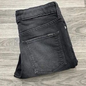 & DENIM Stretch Skinny Leg Black Denim Jeans Girl's Size 10 (9-10 Yrs. Old) - Picture 1 of 11