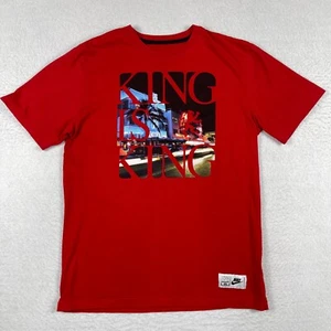 Nike Shirt Mens Large Red King Is King Lebron James LBJ South Beach Miami FL - Picture 1 of 13