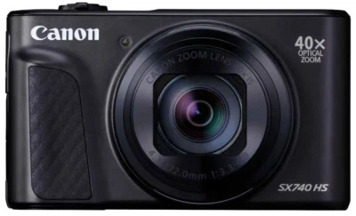 *IN STOCK* Canon PowerShot SX740 HS Black 20.3MP - 2 Year Canon Warranty - Image 1 of 4