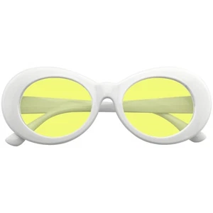 Gafas de sol Gafas de sol redondas Retro Brazos cónicos Claut Color ovalado Tinte Blanco Tonos - Imagen 1 de 21