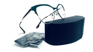 PRADA VPR 55S UEZ-1O1 VERDE ESMERALDA ORO GAFAS GATO 52-16-140 MM ITALIA - Imagen 1 de 13