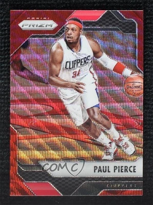 2016-17 Panini Prizm Ruby Wave Prizm Paul Pierce #58 HOF - Image 1 of 3