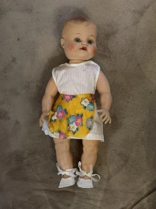 "Vestido vintage de muñeca bebé Drink and Wet labios rojos abiertos años 50 era 15"" Mark V" - Imagen 1 de 5