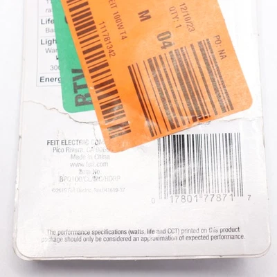 Feit Electric T4 Mini Candelabra E11 Dimmable Light Bulb 100W Bright White  - Image 1 of 4