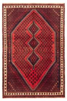 6'3" x 9'6" Traditional Vintage Hand Knotted Area Rug Oriental Wool Carpet - Image 1 of 4
