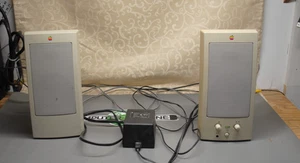 Vintage 1993 Apple Design Zasilane głośniki, beżowe, #M6082 DARMOWA WYSYŁKA - Zdjęcie 1 z 15