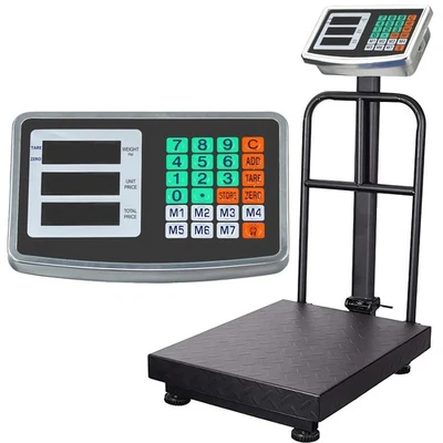 RETOO Platformwaage Industriewaage 150kg Digitale Paketwaage Tierwaage Hundewaage Reto