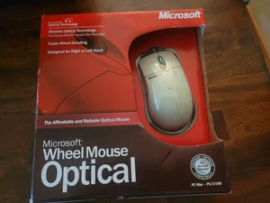 Nowa mysz kołowa Microsoft optyczna 1.1A kompatybilna z USB i PS-2 - Zdjęcie 1 z 2