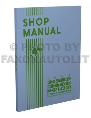 Manuale Di Riparazione E Servizio Pontiac 1934 - Immagine 1 di 4