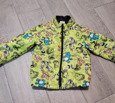 DISNEY Store Toy Story LightWeight Puffy Puffer Jacket Sz 4 Buzz Woody Forky - Image 1 of 4