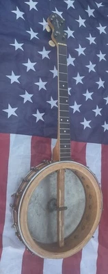 1930s Slingerland Model 203 Tenor 4 String Banjo Birdseye Maple - Image 1 of 4