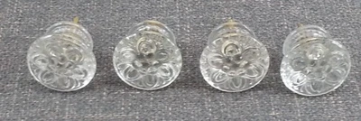 Lote de 4 perillas de muebles imperiosos para cajón de vidrio sándwich prensado Foto 1 de 4