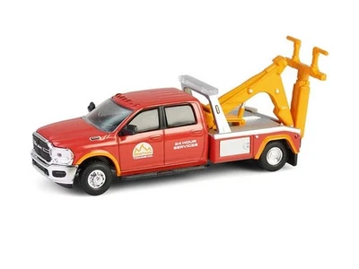 Ram 3500 2022 doble grúa - modelo rojo fundido a presión escala 1:64 - Greenlight 46160E Foto 1 de 4