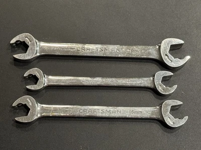 Craftsman 3pc Double Open End Metric Ratcheting Wrenches. - Image 1 of 4