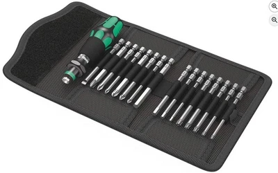 Wera Kraftform Kompakt 60 Bit-Set 17-tlg Rapidaptor PH PZ TORX HEX 05059295001 - Bild 1 von 3