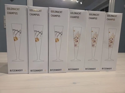 6 Neue Ritzenhoff Champagner Sekt Prosecco,Ritzenhoff,Champus,Hugo,Weinglas,Glas - Bild 1 von 3