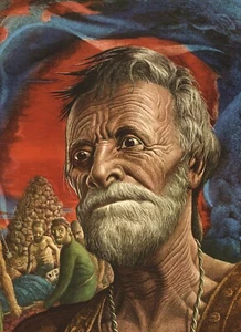 Guy Rowe. "Joshua" Vintage 1949 Religious Biblical Lithograph Print 9 X 12 - Picture 1 of 1