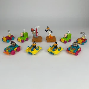 Lot of 10 Vintage 90's Looney Tunes Happy Meal Toys & Vehicles Space Jam - Picture 1 of 16