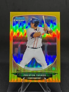 Preston Tucker 2013 Bowman Draft cromo Top Prospect refractor de oro/50 #TP-11 - Imagen 1 de 2