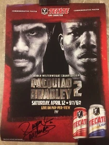 Manny Pacquiao signiertes Gedenkplakat - Bild 1 von 2