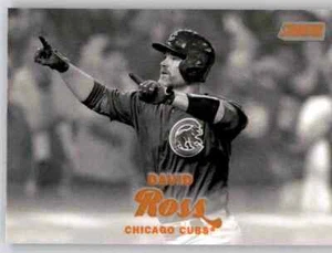 Stadium Club 2017 negro blanco naranja David Ross inserción MLB Parallel Cubs #286 - Imagen 1 de 2