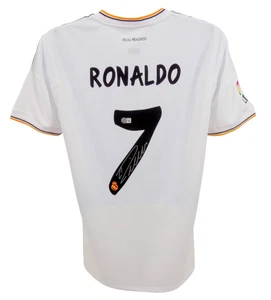 Cristiano Ronaldo Signed Real Madrid 2013-14 Home White Jersey - Beckett COA - Picture 1 of 3