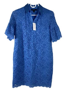 NWT Banana Rep Flutter Sleeve Collared Dress | Women X Small Petite $148 MSRP - Picture 1 of 5