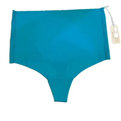 NUEVO CON ETIQUETAS AERIE Tanga Smoothez Cintura Alta Talla XS-S-M-L-XL Azul Foto 1 de 4