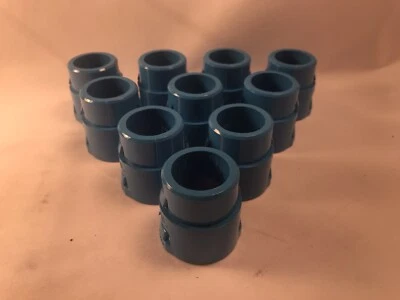 1" Carlon A253F ENT Flexible Raceway Blue Adapter Male Snap-In - Pack of 10 - Image 1 of 3
