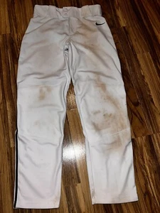 Nike Team Engineered White Black Stripe Baseball Pants Boys Youth Size XL - Picture 1 of 6