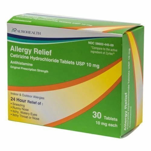 Cetirizina 10 mg 30 comprimidos de Auro Health Foto 1 de 1