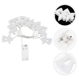 Wooden Angel Light String Lamp Decor Small Lights for Decoration - Picture 1 of 12