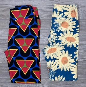 NEW Vintage LuLaRoe Tween Leggings Multicolored Geometric Aztec Floral - Picture 1 of 1