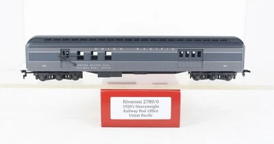 HO Scale Rivarossi Union Pacific Heavyweight RPO Car Metal Wheels - Image 1 of 4