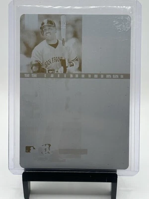 1998 Pinnacle Barry Bonds Cyan Printing Plate 1/1 San Francisco Giants HOF - Image 1 of 2