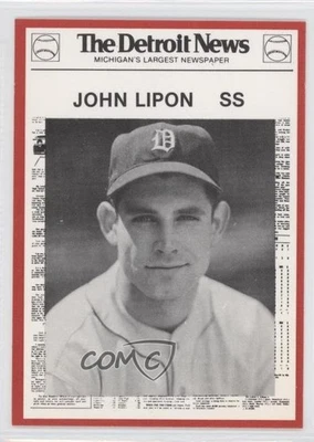 1981 Detroit News Tigers Boys of Summer 100th Anniversary Red Border John Lipon - Image 1 of 2