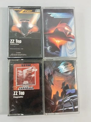 ZZ TOP  Cassette Tapes Lot Of 4 - Deguello, Eliminator, Recycler, Afterburner  Foto 1 de 4