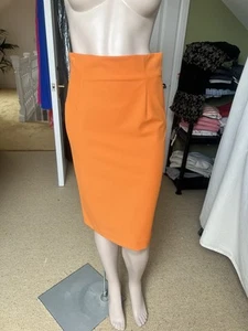 By Malene Birger - orange stretchy fitted skirt - BNWT - size D 38 / UK 8-10 - Picture 1 of 5