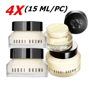 4X Bobbi Brown Vitamin Enriched Face Base Cream Moisture Rich Primer 15 ml Gift - Picture 1 of 7