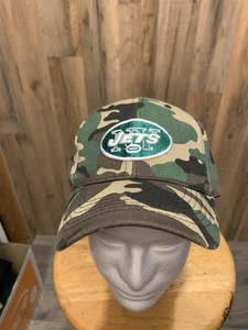 Gorra ajustable New York Jets camuflaje bordado NFL talla única para todos - Imagen 1 de 4
