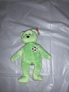 Ty Beanie Baby Kicks the Soccer Bear Push Toy - Picture 1 of 4