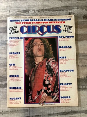 S CIRCUS Magazine MAY 1976 LED ZEPPELIN, QUEEN, KISS, PETER FRAMPTON, GRAND FUNK - Image 1 of 4
