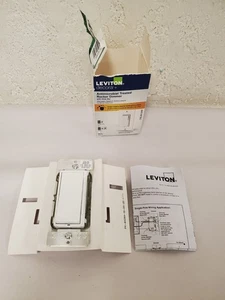 Leviton Decora Interruttore Dimmer Antimicrobico a Scorrimento, Bianco (DSL06-2AW) *SPEDIZIONE GRATUITA* - Foto 1 di 5